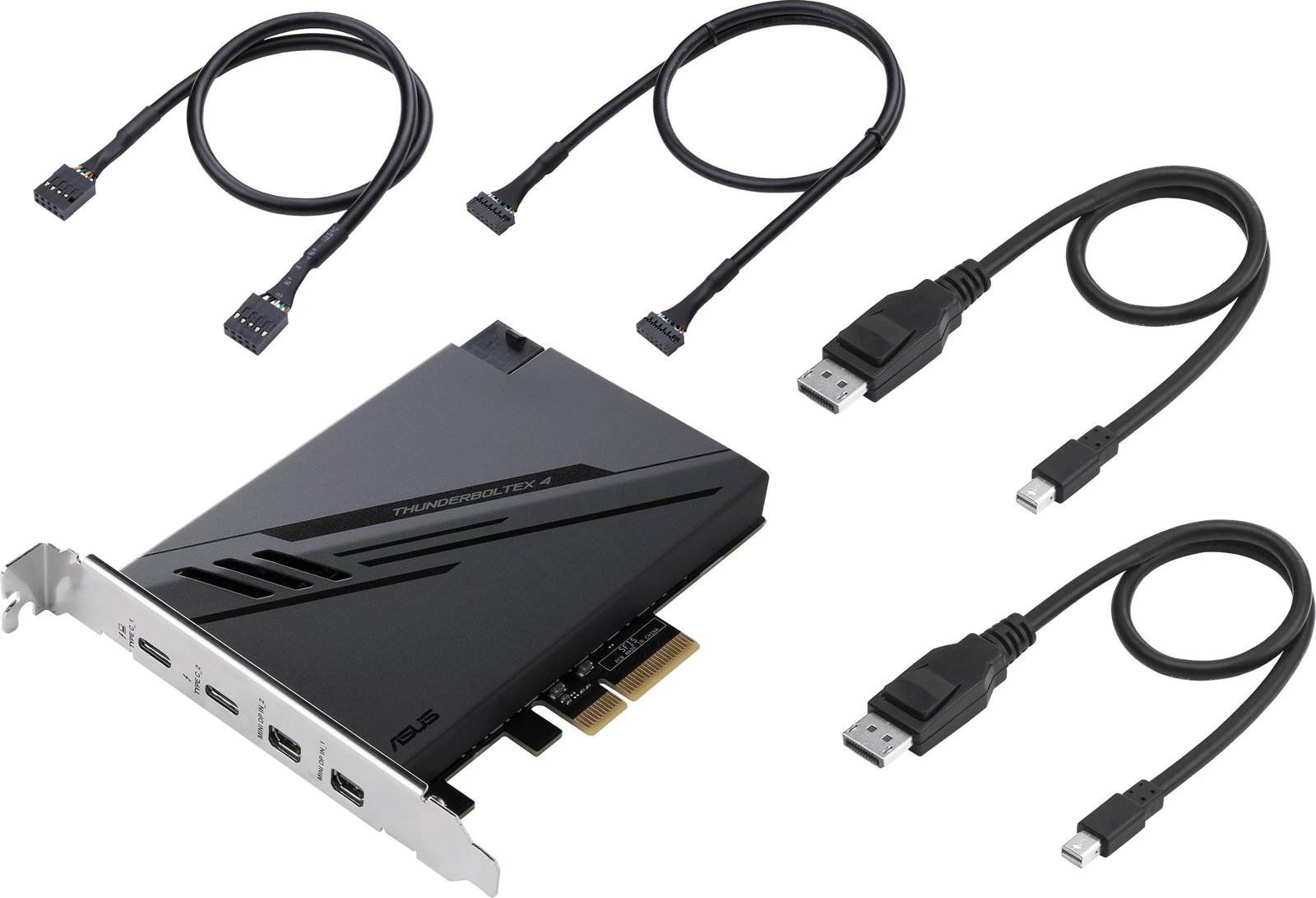 Kartë zgjeruese ASUS ThunderboltEX 4, PCIe, Thunderbolt 4, USB 3.2 Gen 2, e zezë