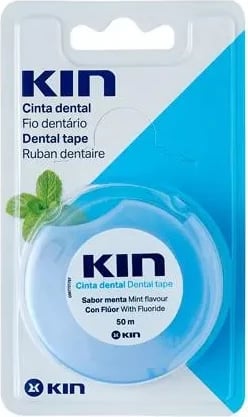 Cintë dentare KIN mentol me fluor 50m