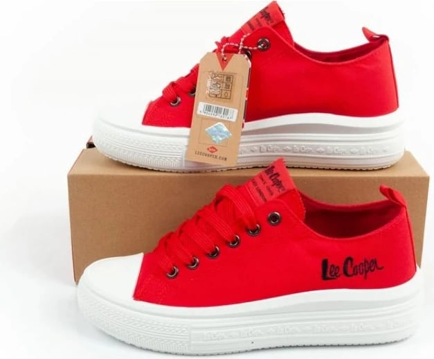 Këpucë lifestyle Lee Cooper femra, të kuqe