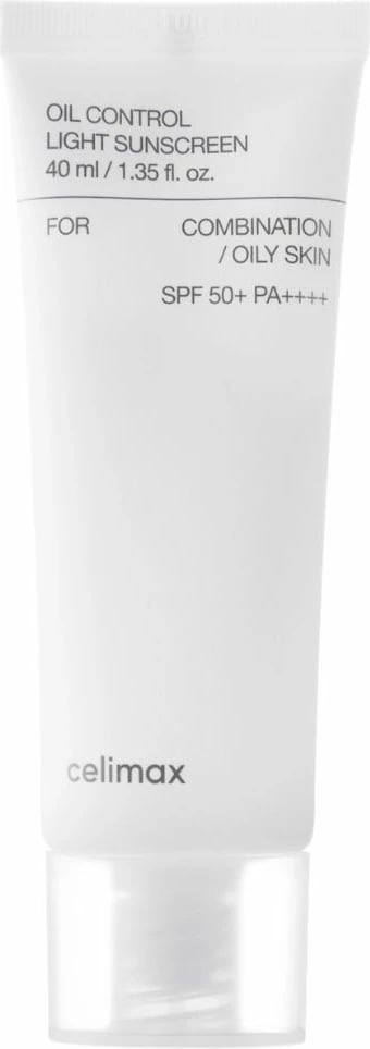 Krem për fytyrë për mbrojtje nga dielli Celimax Oil Control Light Sunscreen Cream SPF50+ PA++++ për femra 40ml