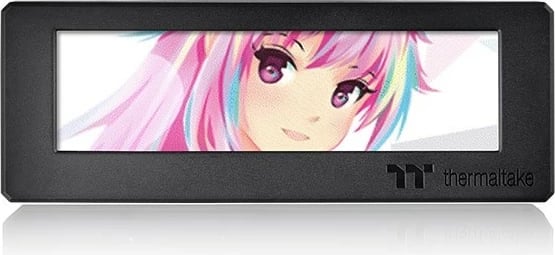 Ekran LCD 3.9 inç Thermaltake, aksesor për kasë, i zi