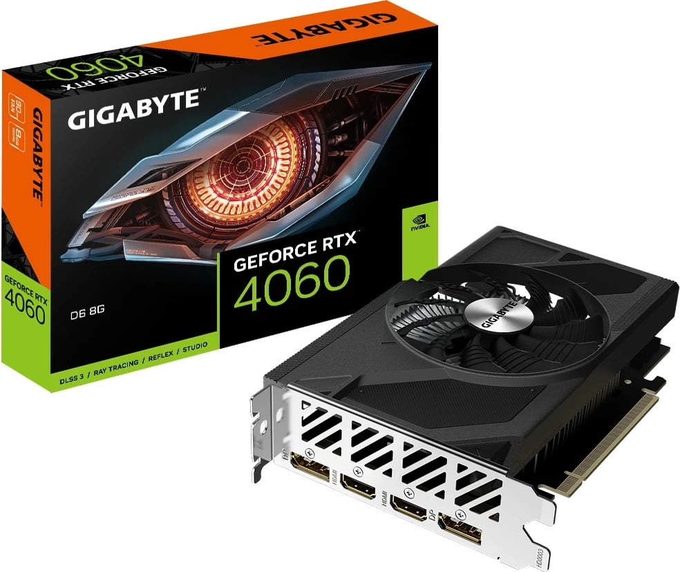 Kartelë grafike Gigabyte GeForce RTX 4060, 8GB GDDR6, PCI Express 4.0, e zezë