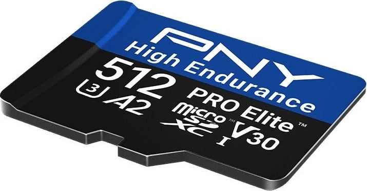 Kartelë memorie microSD PNY PRO Elite High Endurance 512 GB, SDXC, UHS-I, pa adapter
