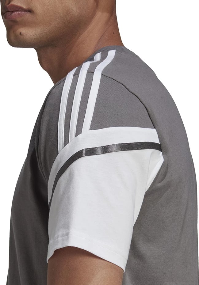 Maicë për meshkuj adidas, gri-bardhë