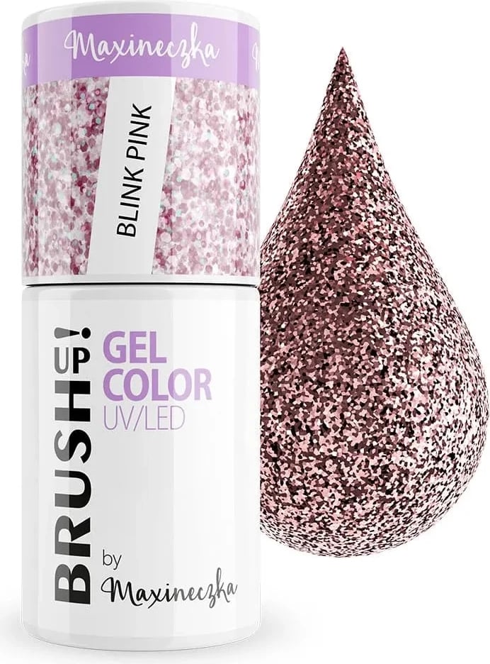 Llak për thonj BrushUp! Gel Color UV/LED Hybrid Blink Pink për femra, 5g