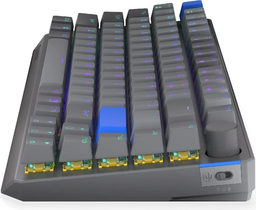 Tastierë mekanike wireless Endorfy Thock V2 75%, RGB, hot-swap, gri