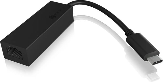 Adapter USB Type-C në Ethernet ICY BOX IB-LAN100-C3, 1000 Mbit/s, i zi