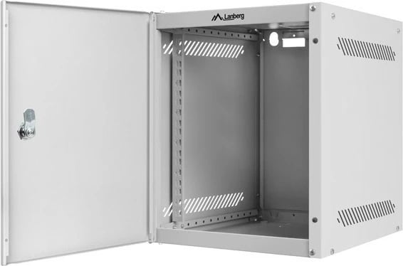 Kasë rrjeti Lanberg WF10-2306-00S, 6U, për montim në mur, Metal, Gri
