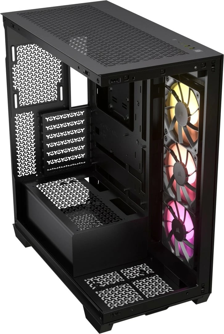Kasë Corsair 3500X ICUE LINK RGB TG, Midi Tower, e zezë