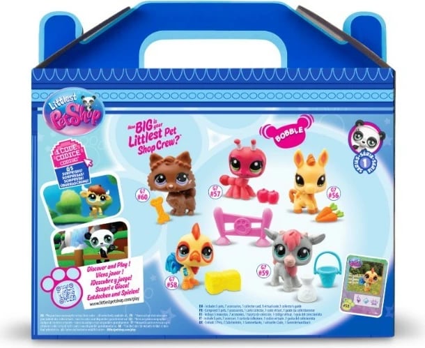 Set lodrash Littlest Pet Shop Farm, Tm Toys, LPS00510, 5 figura, me aksesorë