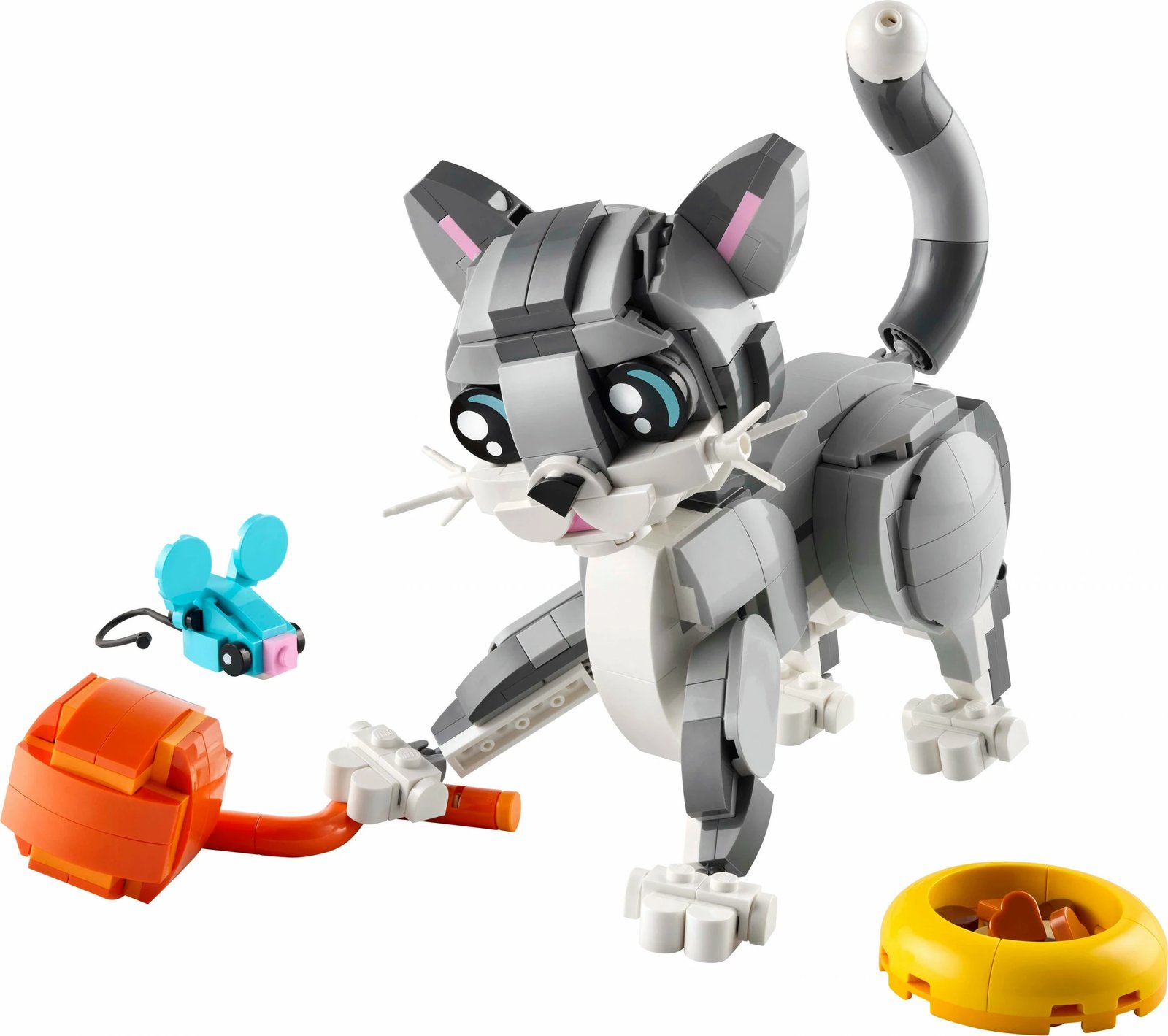 Set ndërtimi LEGO Creator Graue Katze 31163, multikolor