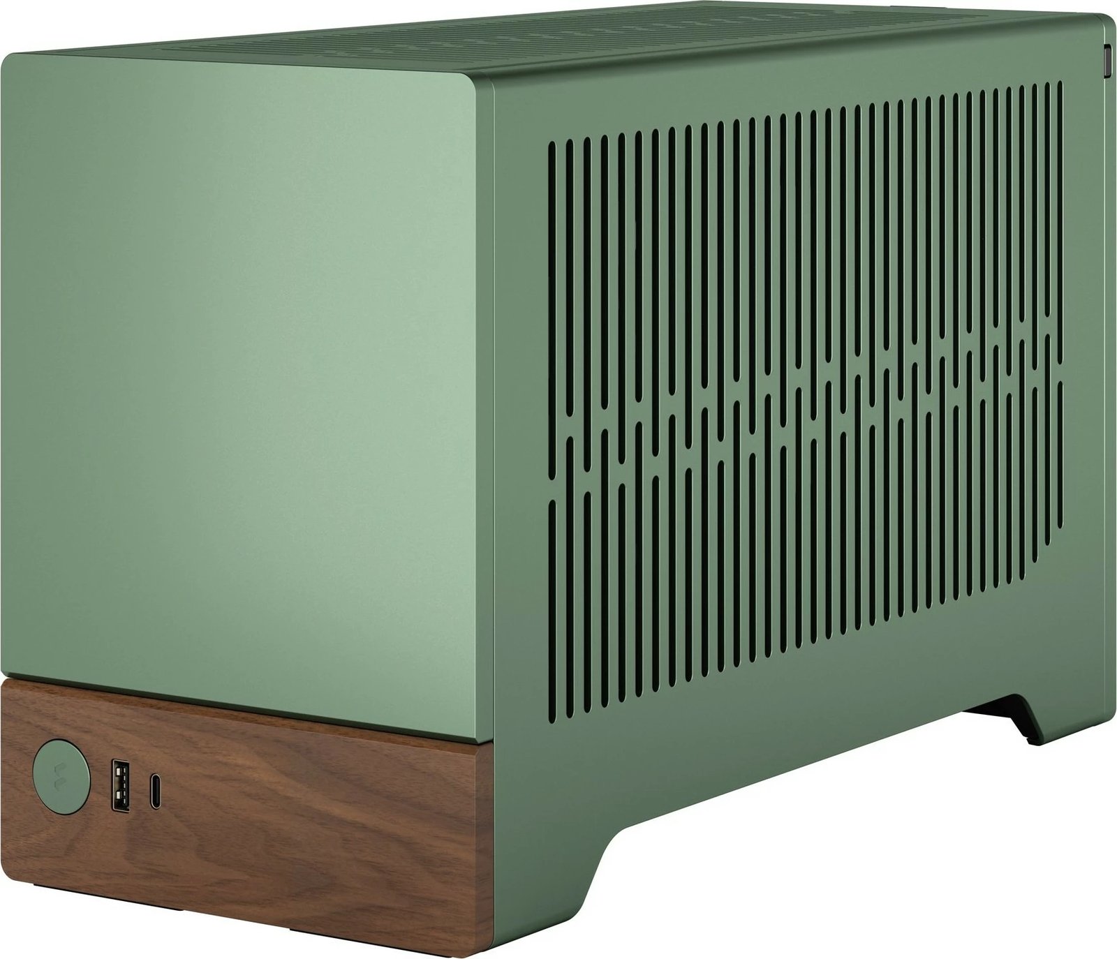 Kasë Fractal Design Terra Mini-ITX, alumini, arrë, jeshile Kasë Fractal Design Terra Mini-ITX, alumini, arrë, jeshile