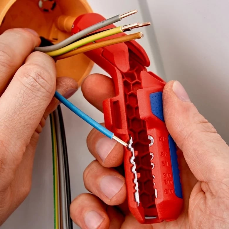 Knipex ErgoStrip, Mbështjellës kabllosh, Kuq