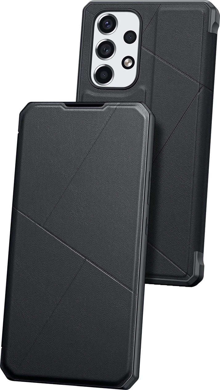 Mbështjellës Dux Ducis Skin X për Samsung Galaxy A73, me kapak dhe xhep, i zi Mbështjellës Dux Ducis Skin X për Samsung Galaxy A73, me kapak dhe xhep, i zi