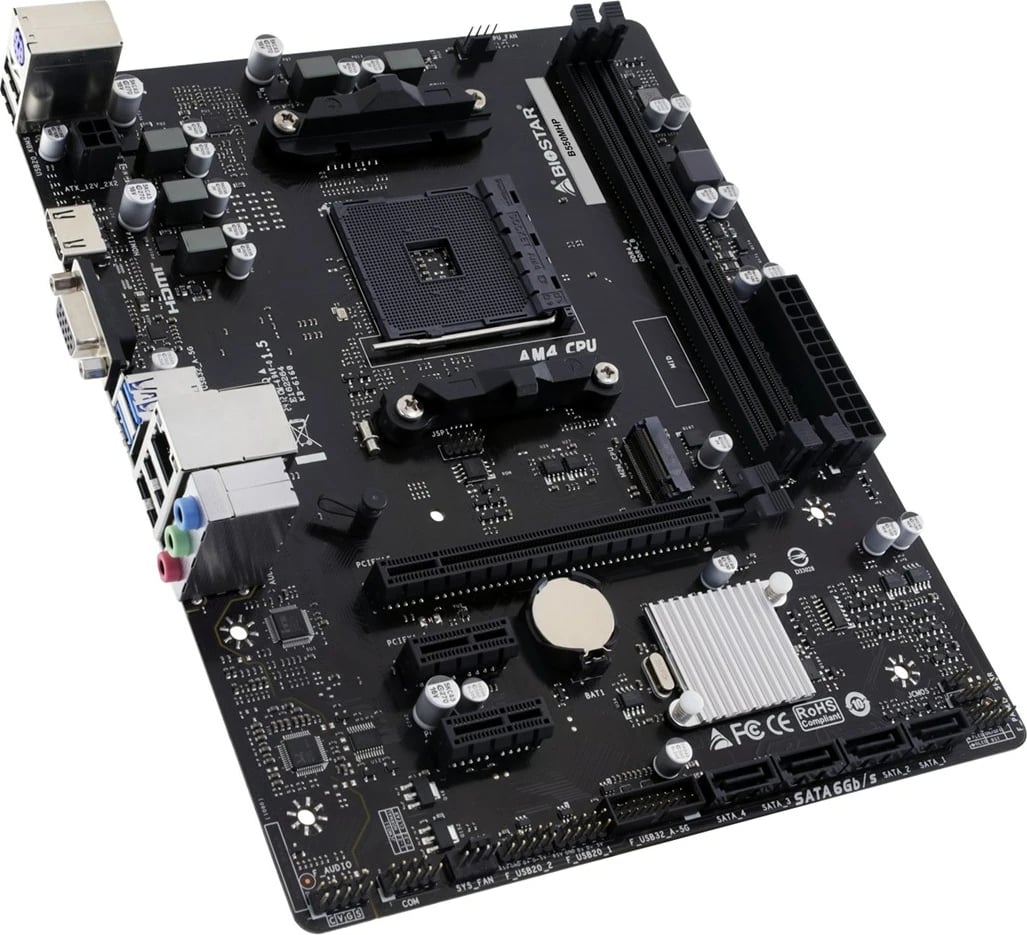 Pllakë amë Biostar B550MHP, Socket AM4, micro ATX, E zezë