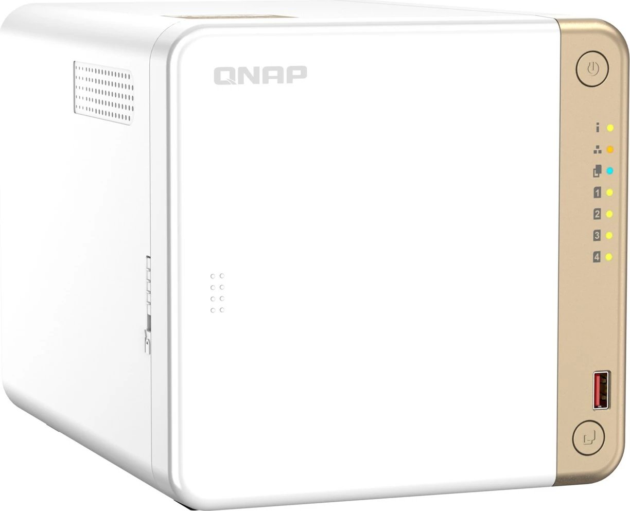 Kasë NAS QNAP TS-462-4G, Intel Celeron N4505, 4 GB RAM DDR4, Tower, Bardhë