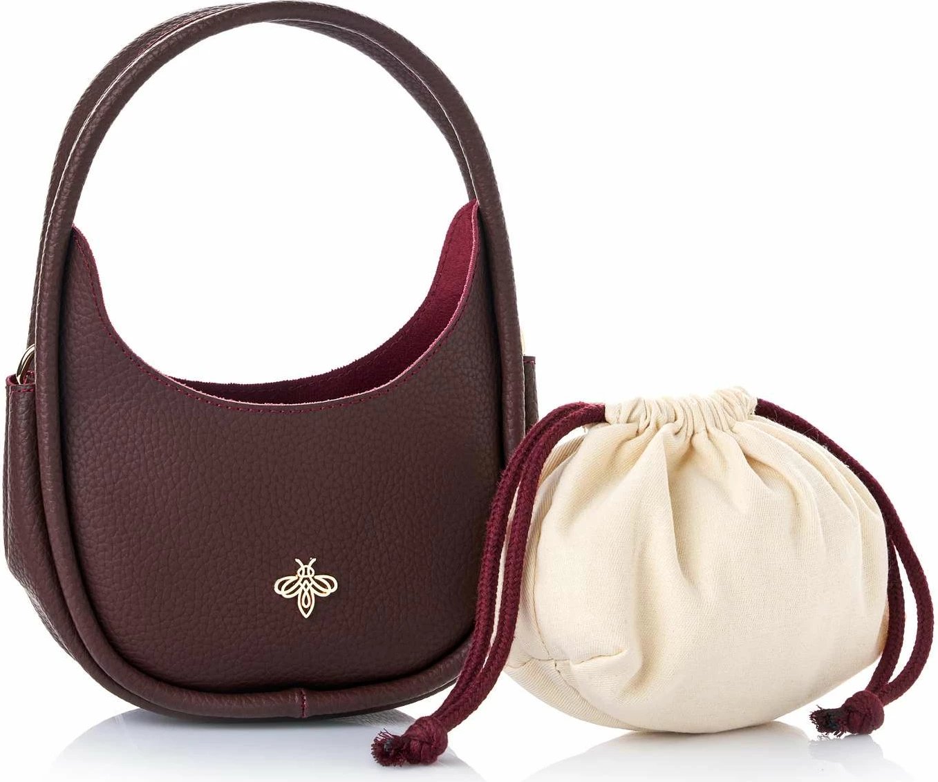 Çantë krahu Lucky Bees, Hedy, ngjyrë e kuqe e errët