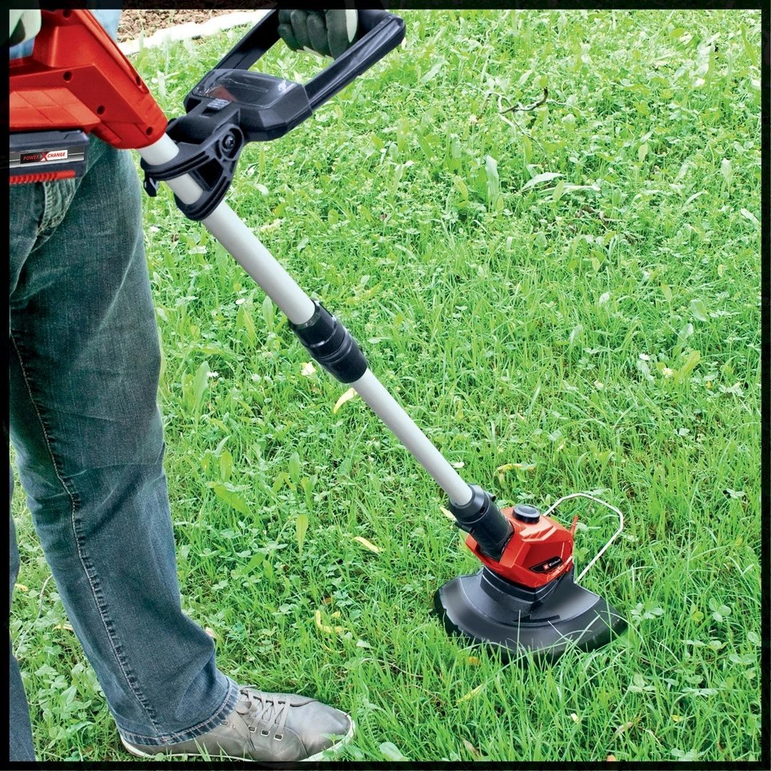 Trimmer bari pa kabllo EINHELL GE-CT 18V, 1 bateri, i kuq