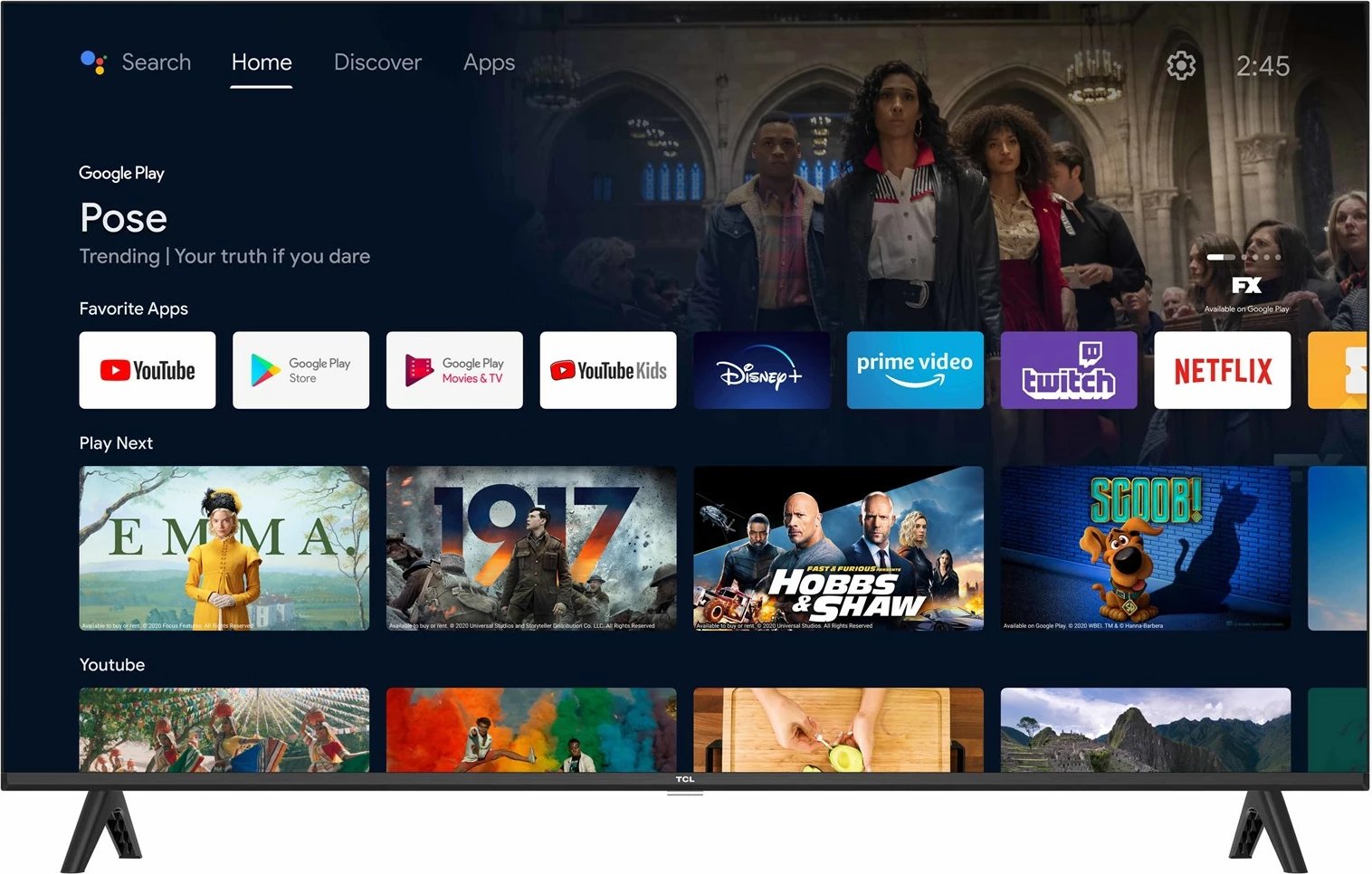 Televizor Smart TCL FHD7900, 40 inç, Full HD, Wi-Fi, i zi