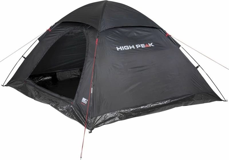 Tendë kampingu për katër persona High Peak Monodome 4 10310, e zezë