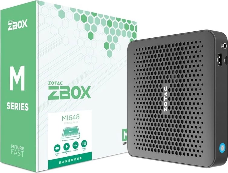 Mini PC Zotac ZBOX edge MI648, Intel Core i5, 64GB, Wi-Fi 6, 0.64L