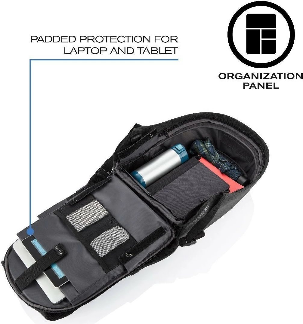 Çantë shpine XD DESIGN BOBBY HERO REGULAR, 16L, për laptop 15.6", Gri