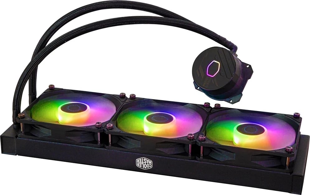 Kiti i ftohjes me lëng për procesor Cooler Master MasterLiquid 360L Core ARGB, 12 cm, i zi