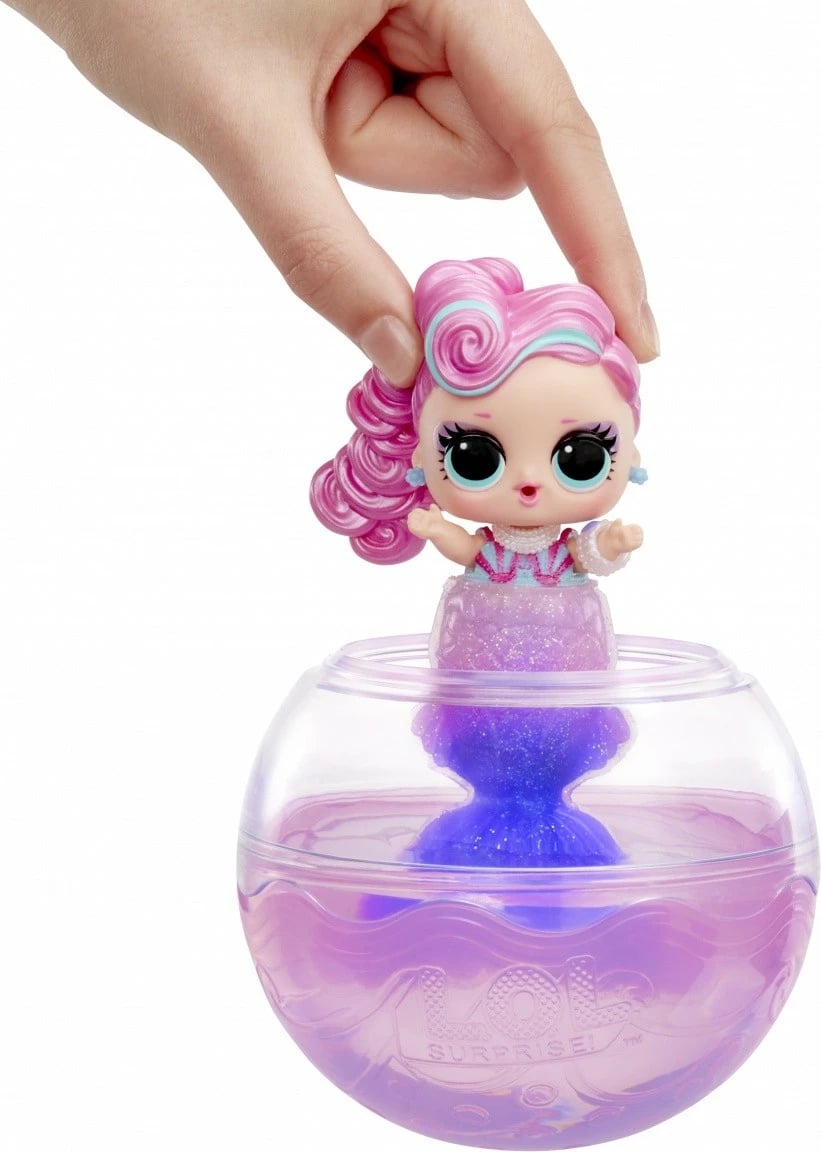 Kukull surprizë L.O.L. Surprise Mermaids, MGA, 510604-EUC, me bisht që ndryshon ngjyrë