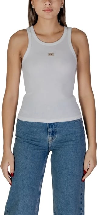 Maicë Calvin Klein Jeans për femra, të bardhë