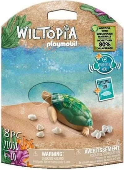 Set figurash Playmobil Wiltopia 71058, breshkë elefant, 8 pjesë