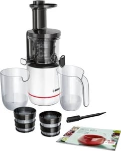 Shtrydhëse frutash Bosch, 150 W, e bardhë/zezë