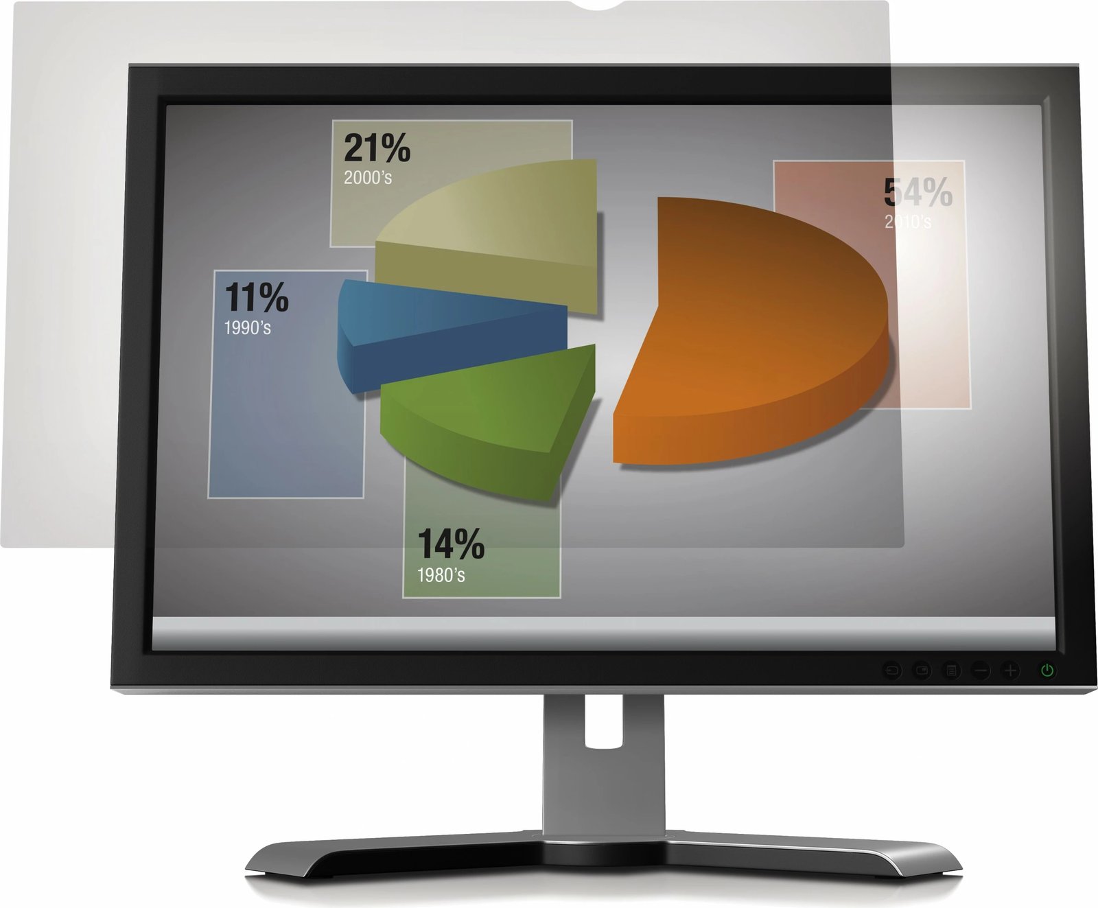 Filter anti-reflektiv 3M AG240W9B për monitor 24in, transparent