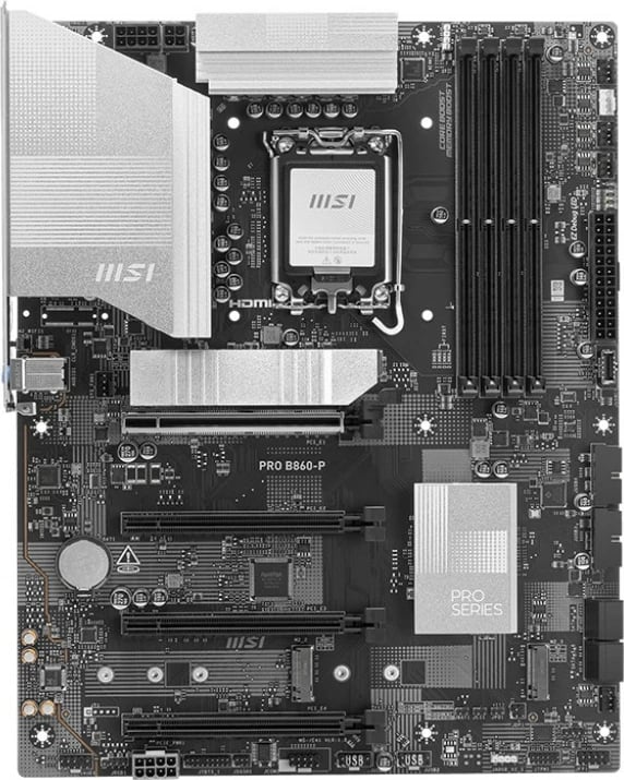 Pllakë amë MSI PRO B860-P, LGA1851, ATX, e zezë