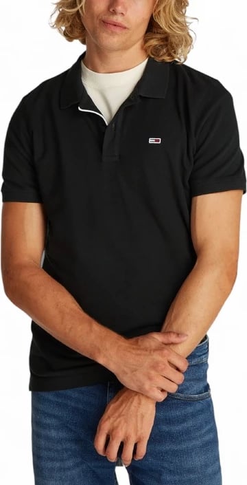Maicë për meshkuj Tommy Hilfiger Jeans, e zezë