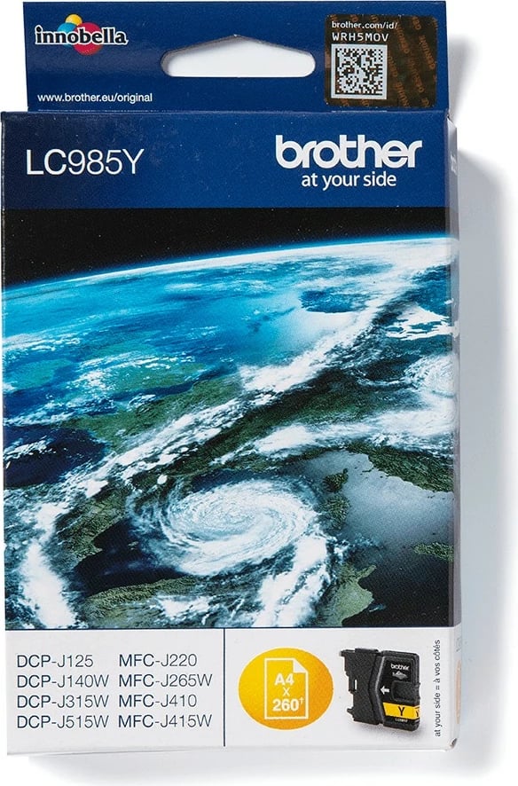 Kasetë ngjyrash Brother LC985Y, 260 faqe, e verdhë