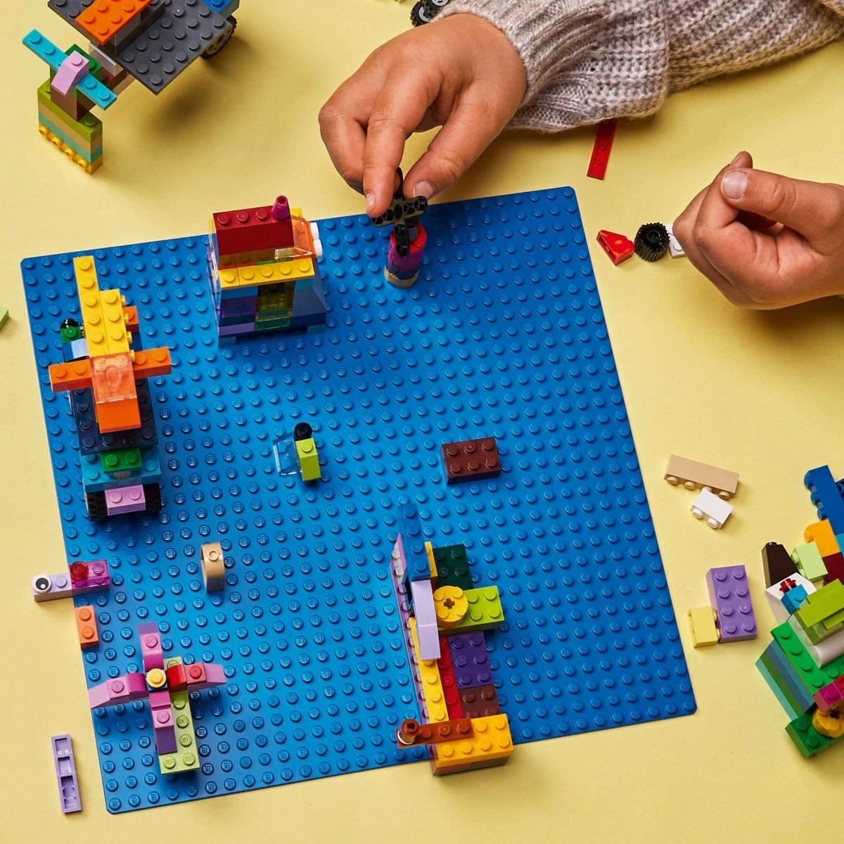 Pllakë ndërtimi LEGO Classic 11025, 32x32 pika, Kaltër