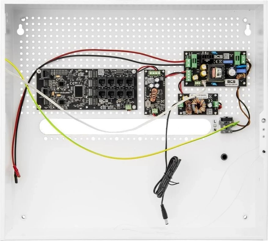 Sistem furnizimi me buffer për kamera PoE BCS BCS-UPS/IP8Gb/E-S, për 8 kamera dhe regjistrues