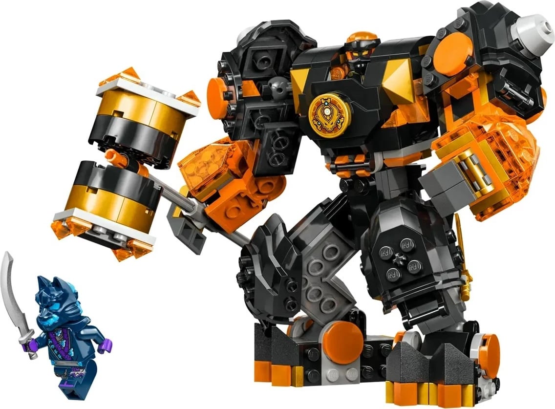 Set LEGO NINJAGO Cole's Elemental Earth Mech 71806, me 2 minifigura