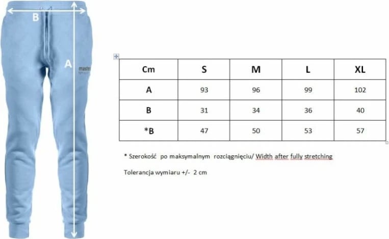 Pantallona femra Masters, blu