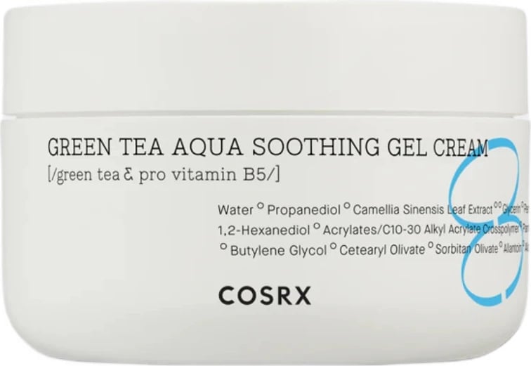 Krem-gel për fytyrë COSRX Hydrium Green Tea Aqua Soothing Gel Cream për femra, 50ml