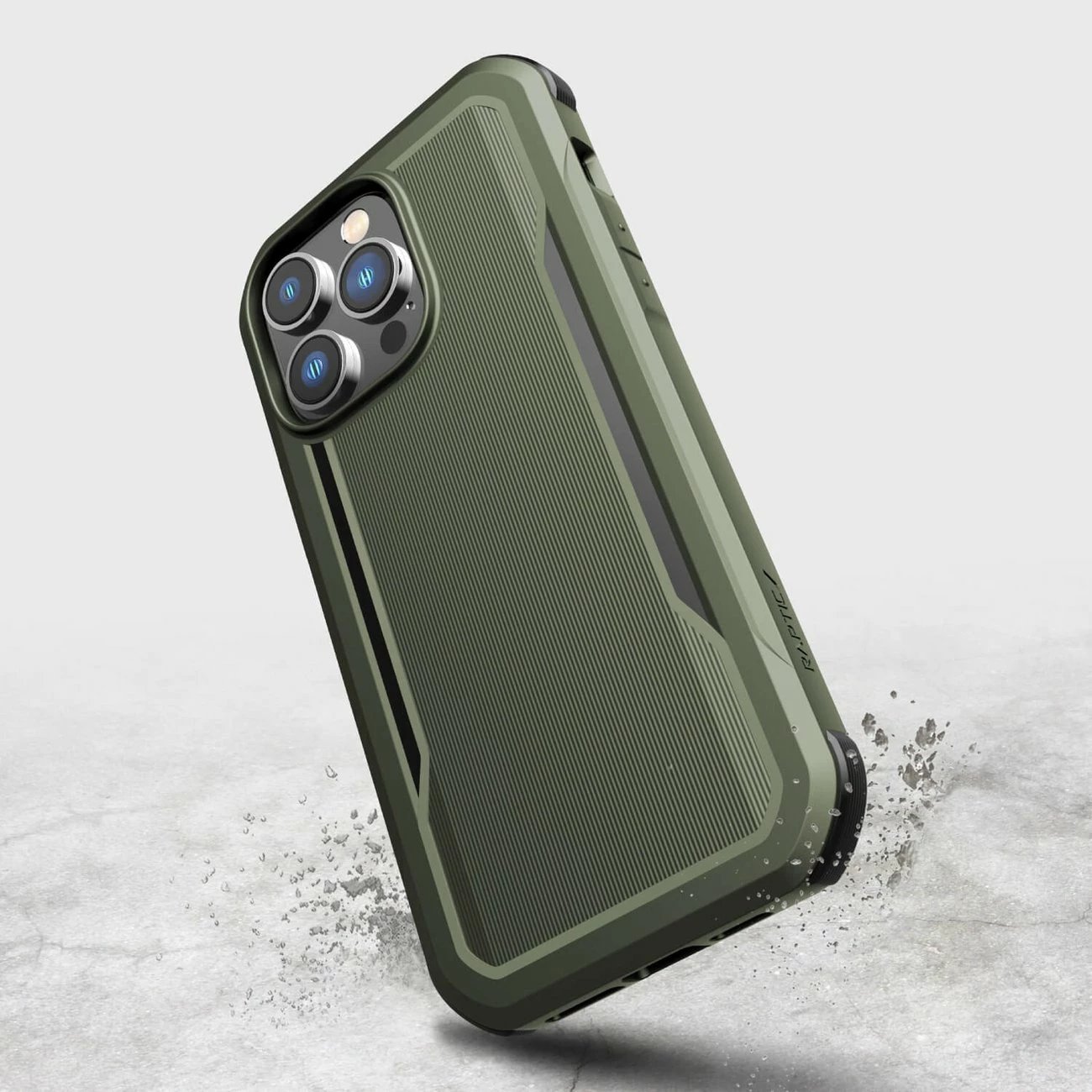 Mbështjellës Raptic X-Doria Fort Case për iPhone 14 Pro Max me MagSafe, i gjelbër