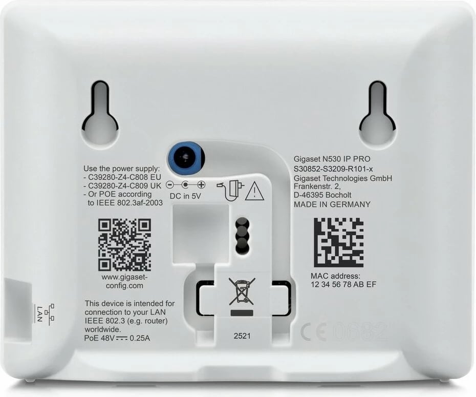 Bazë DECT Gigaset N530 IP PRO, VoIP, e bardhë