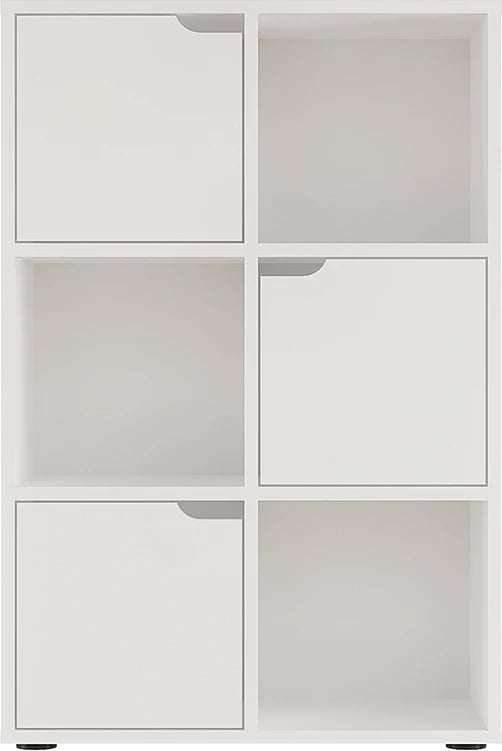 Raft librash Bookel, ngjyrë e bardhë, 59.5x27.5x89cm