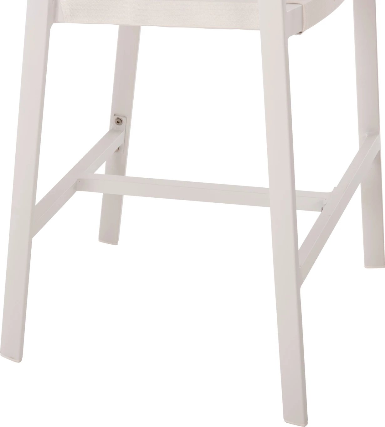 Karrige për bar, alumin e bardhë, FH5892.12, lartësi mesatare me krahë, rattan & textline, 56.5x57x99.5 cm