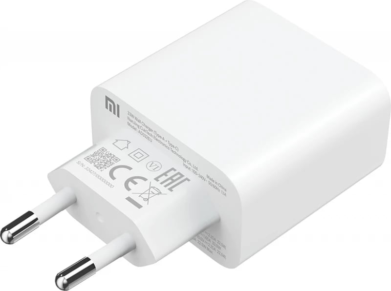 Karikues udhëtimi Xiaomi BHR4996GL, 33W, 2 porta USB-A/USB-C, i bardhë