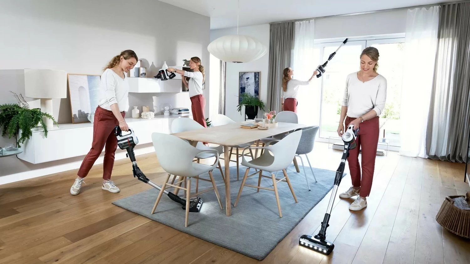Fshesë vertikale Bosch Unlimited 7 BBS711W, 18V, 40 min, bardhë-e zezë