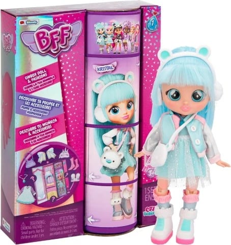 Lodër modë IMC Toys Cry Babies Kristal, shumëngjyrëshe