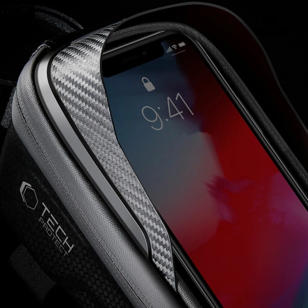 Çantë biçiklete Tech-Protect V2 me hapësirë për telefon, 1L, e zezë