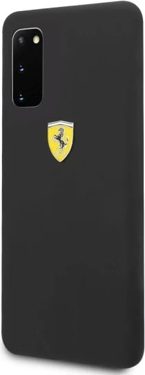 Mbështjellës Ferrari Hardcase FESSIHCS62BK për Samsung Galaxy S20 G980, silikon, zi