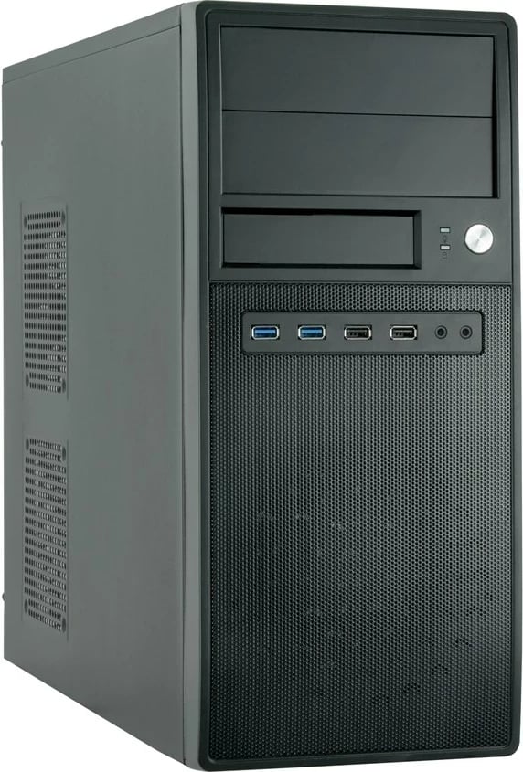 Kasë Chieftec CG-04B-OP, MIDI, PC, E zezë